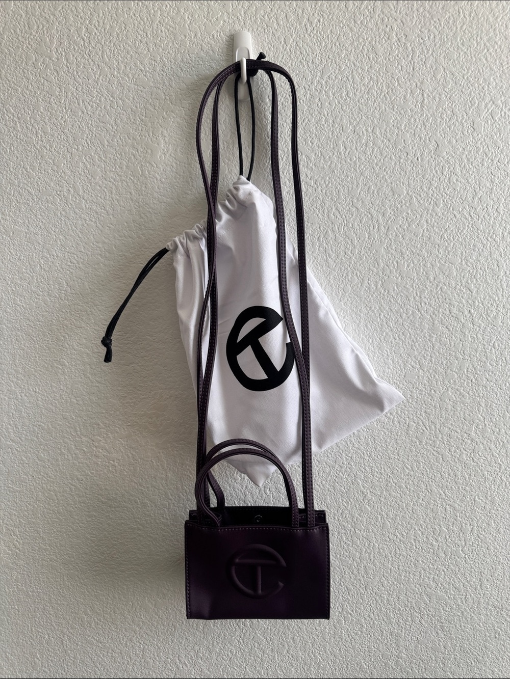 Telfar Small Shopping Bag in Eggplant
